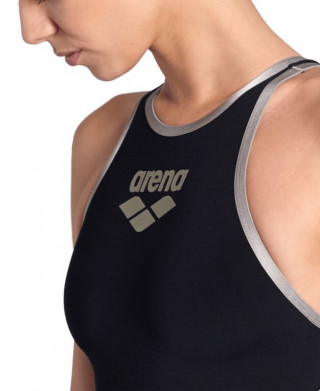 W ARENA ONE BIG LOGO ONE PIECE ASPHALT TURQUOISE 