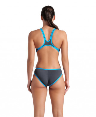 W ARENA ONE BIG LOGO ONE PIECE ASPHALT TURQUOISE 