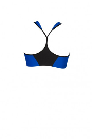 W GYM BRA TOP BASIC NEON BLUE 
