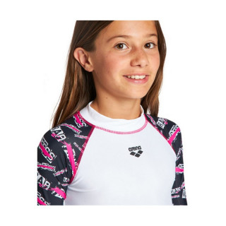 G RASH VEST S/S ALLOVER WHITE-BLACK MULTI DEČIJA UV MAJICA 