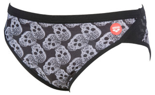 M CRAZY POP SKULLS BRIEF BLACK-MULTI MUŠKE KUPAĆE GAĆE 