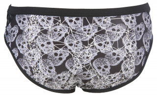 M CRAZY POP SKULLS BRIEF BLACK-MULTI MUŠKE KUPAĆE GAĆE 