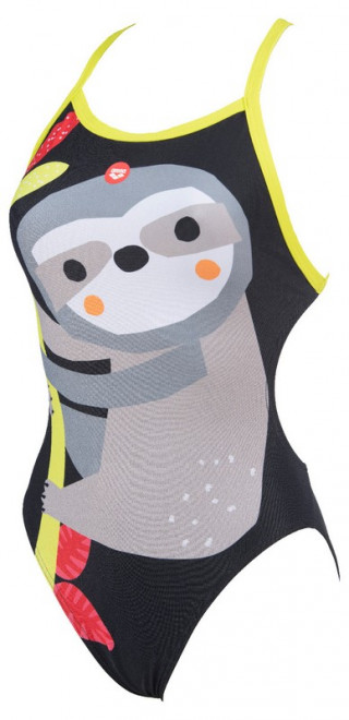 W CRAZY SLOTH LIGHT TECH BACK BLACK-SOFT GREEN 