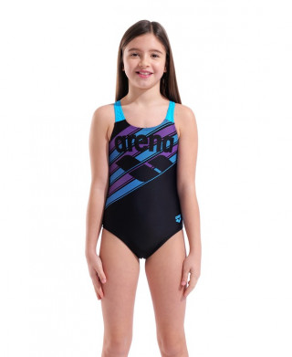 G ARENA LINES SWIMSUIT SWIM PRO BACK  BLACK 