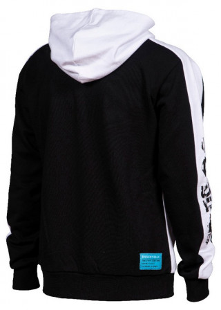 TE HOODED SWEAT WHITE-BLACK 