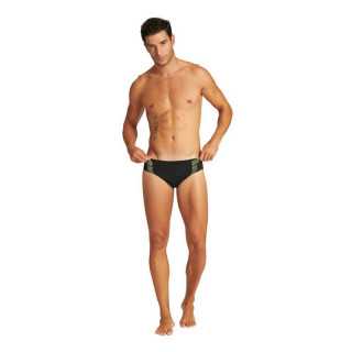 M STREAK BRIEF BLACK-SOFT GREEN MUŠKE KUPAĆE GAĆE 