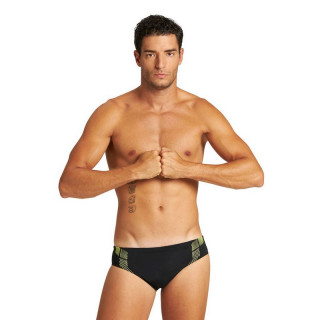 M STREAK BRIEF BLACK-SOFT GREEN MUŠKE KUPAĆE GAĆE 