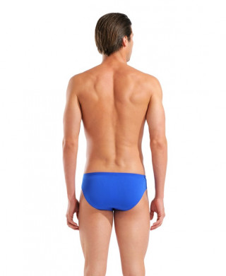 M TEAM SWIM BRIEFS SOLID  NEON BLUE-TEAM ORANGE 