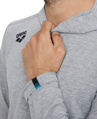 TEAM HOODED LONG SLEEVE T-SHIRT GREY 