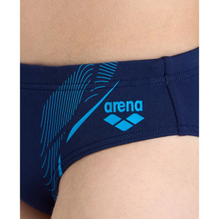 B SWIM BRIEFS GRAPHIC NAVY-TURQUOISE 