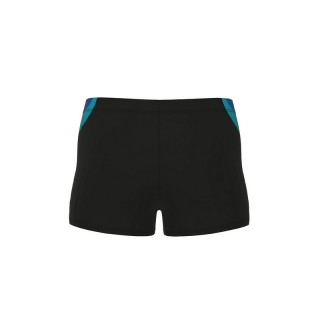 BOYS ARENA SWIM SHORT PANEL BLACK-ROYAL-WATER 