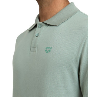 MENS POLOSHIRT SOLID COTTON PIQUET JADE-DARK OLIVE 