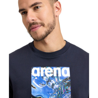 MENS T-SHIRT SOLID COTTON NAVY-VORTEX 