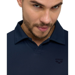 M POLOSHIRT SOLID NAVY-AQUA 