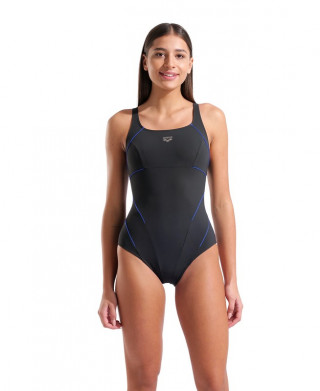 W JEWEL ONE PIECE NIGHT GREY-BRIGHT BLUE 