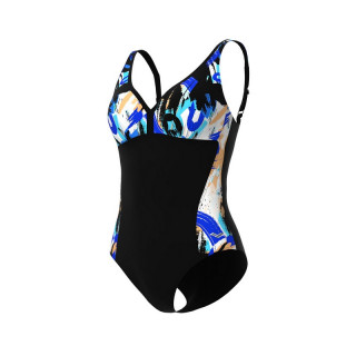 WOMENS BODYLIFT SWIMSUIT PAMELA U BACK BLACK-BLACK MULTI ŽENSKI KUPAĆI KOSTIM 