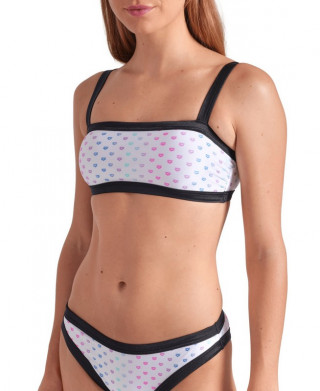 W ARENA RAINBOW MONOGRAM BIKINI 