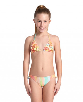 GIRLS' ARENA WATER PRINT BIKINI TRI 