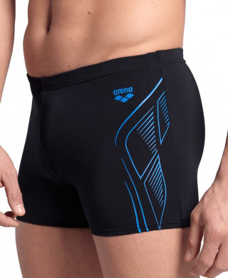 MENS ARENA REFLECTING SWIM SHORT BLACK 