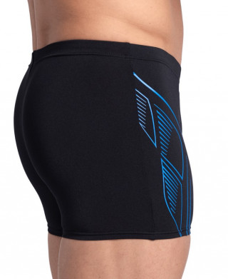 MENS ARENA REFLECTING SWIM SHORT BLACK 
