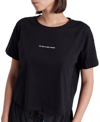 W ARENA CROP TEE PRINTED BLACK 
