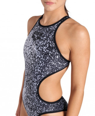 W ARENA ONE PAINTS SWIMSUIT TECH BACK BLACK 