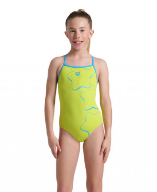 G ARENA STAR GRAPHIC SWIMSUIT LIGHTDROP BACK GREEN 