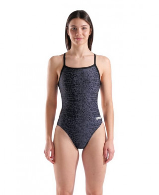 W ARENA SNAKESKIN SWIMSUIT CHALLENGEBACK BLACK-TEAM BLACK 