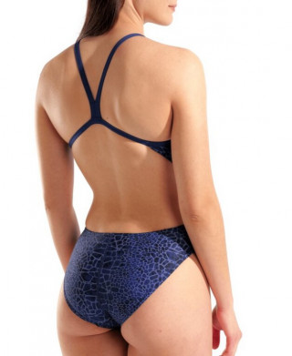 W ARENA SNAKESKIN SWIMSUIT CHALLENGEBACK NAVY-TEAM NAVY 