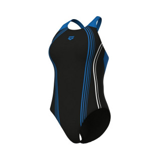 W ARENA CLEAR LINES SWIMSUIT V B BLC 