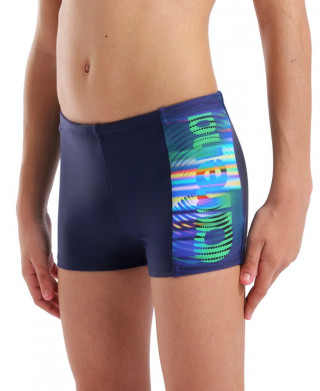 B ARENA LIT LOGO SWIM SHORT 