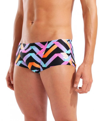 M ARENA TEXTURE SWIM LOW WAIST SHORT NAVY MULTI 