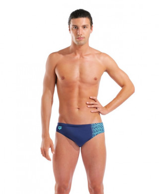 M ARENA LOGO SWIM BRIEFS NAVY-WATER 