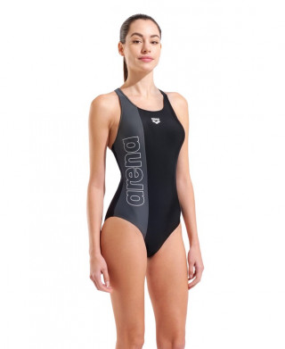 W ARENA DUOGRAF SWIMSUIT BLACK-ASPHALT 