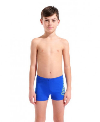 B ARENA BOLD SWIM SHORT NEON BLUE-ARTIC LIME 