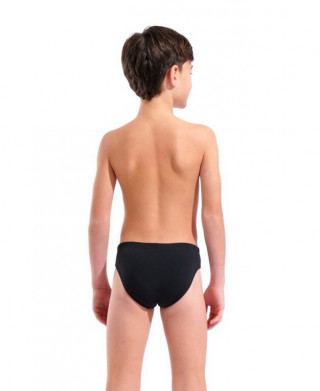 B ARENA BOLD SWIM BRIEFS BLACK-TURQUOISE 