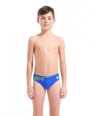 B ARENA BOLD SWIM BRIEFS NEON BLUE-ARTIC LIME 