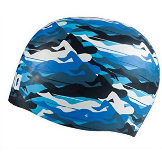 POOLISH MOULDED SWIMMER CAMO BLUE-WHITE KAPA ZA PLIVANJE 