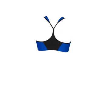 W GYM BRA TOP BASIC NEON BLUE 