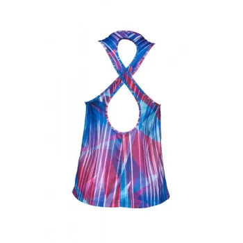 W GYM TANK TOP CROSS BACK SHADING PRISM 