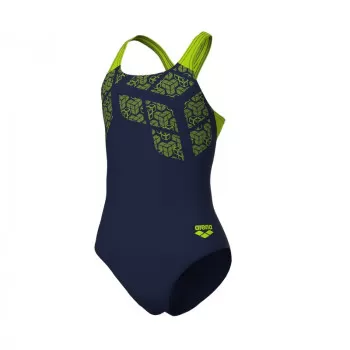 G ARENA KIKKO SWIMSUIT SWIM PRO BACK  NAVY-ARTIC LIME 