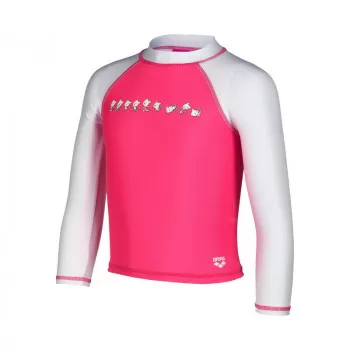 FRIENDS KIDS UV L/S TEE WHITE-FREAK ROSE 