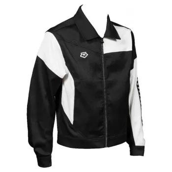 DENIM JACKET BLACK-WHITE 