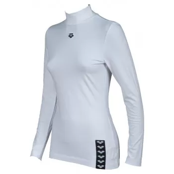 W LONG SLEEVE STRETCH WHT 