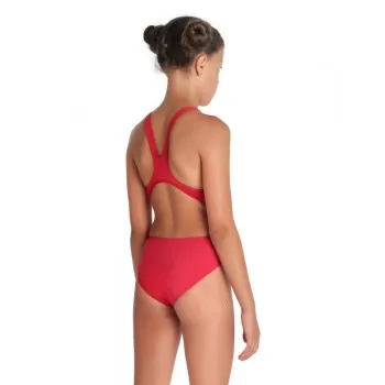 GIRLS TEAM SWIMSUIT SWIM TECH SOLID RED-WHITE 