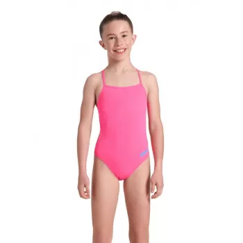 G TEAM SWIMSUIT CHALLENGE SOLID SHOCKING PINK-BLUE RIVER 