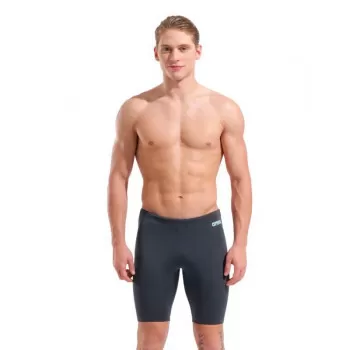 MENS TEAM SWIM JAMMER SOLID  ASPHALT WATER 