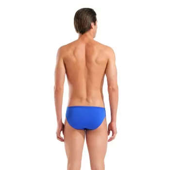 M TEAM SWIM BRIEFS SOLID  NEON BLUE-TEAM ORANGE 