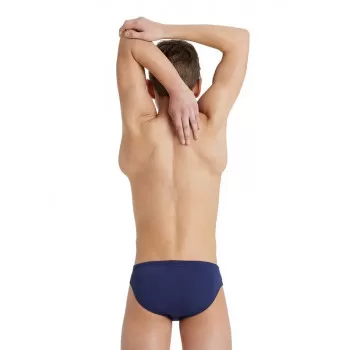 B TEAM SWIM BRIEFS SOLID NAVY-WHITE 