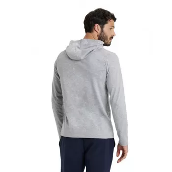 TEAM HOODED LONG SLEEVE T-SHIRT GREY 